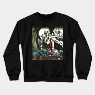 Japanese Skeleton Spectre Japanese illustration Crewneck Sweatshirt